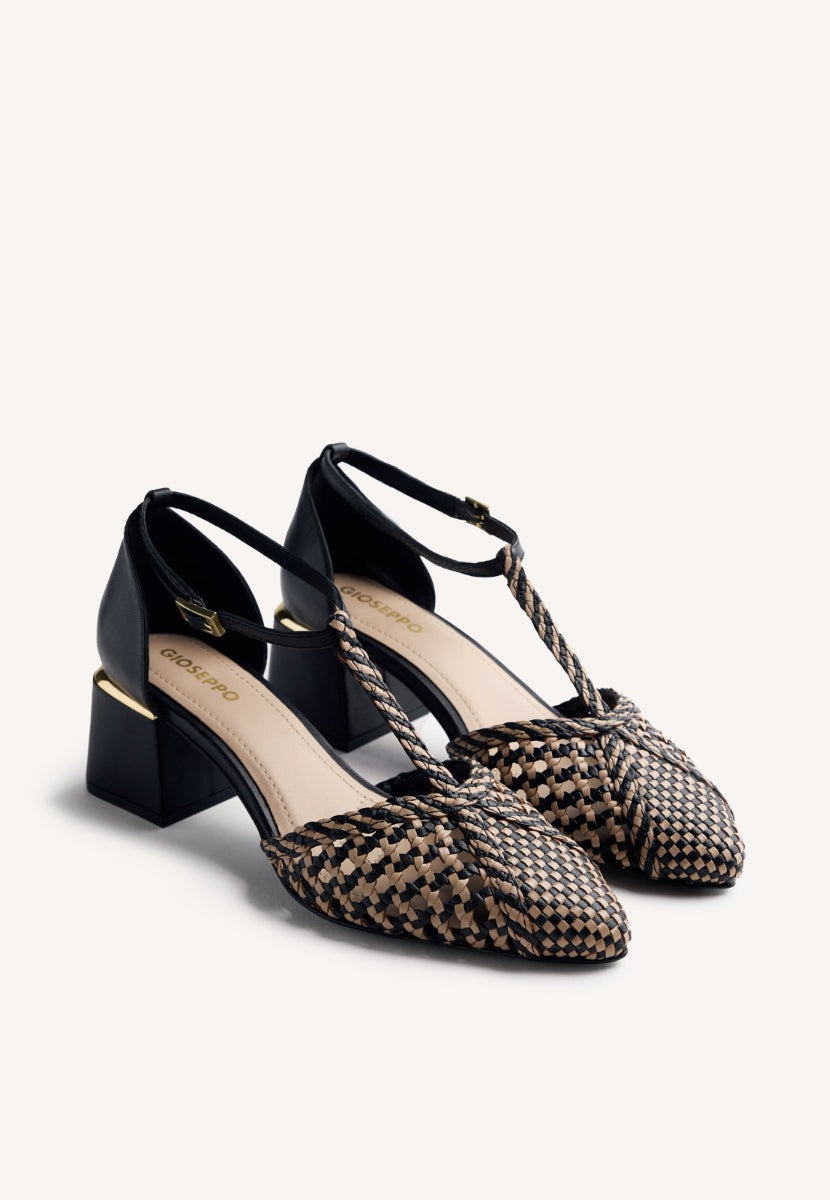ZAPATOS TACÓN PIEL TRENZADA BOYNE