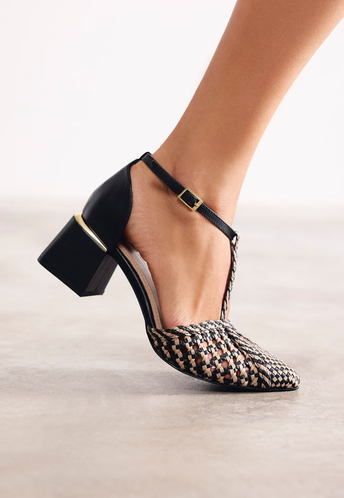 ZAPATOS TACÓN PIEL TRENZADA BOYNE