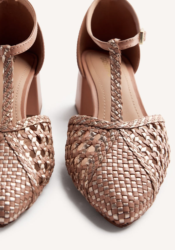 ZAPATOS TACÓN PIEL TRENZADA BOYNE
