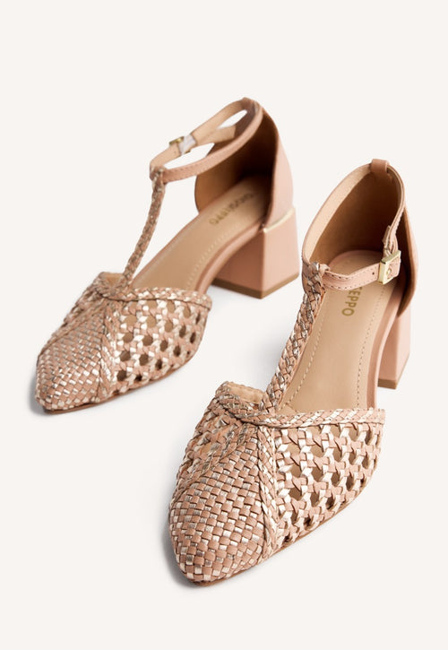 ZAPATOS TACÓN PIEL TRENZADA BOYNE