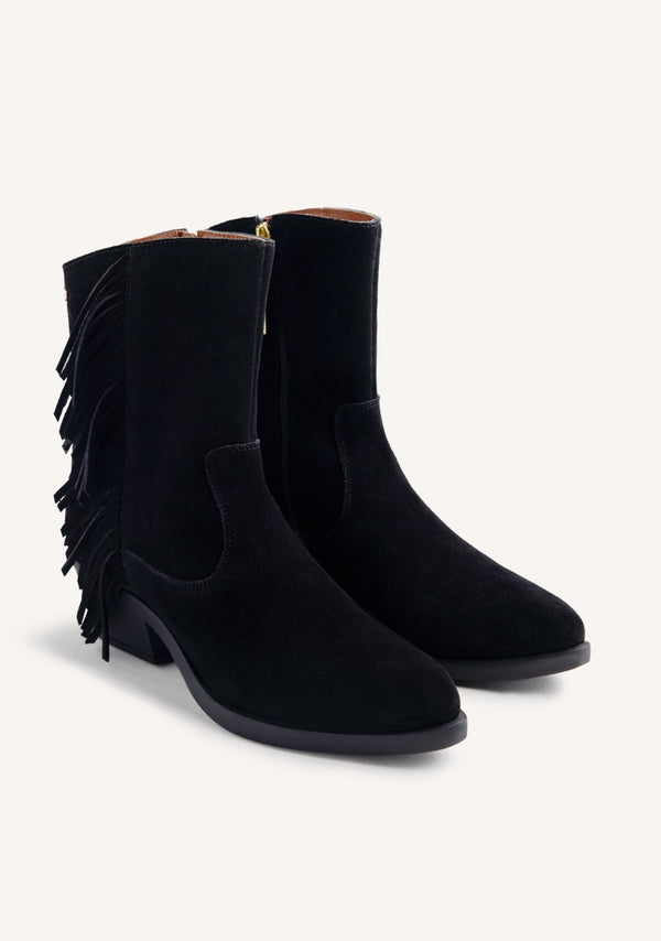 BOTAS COWBOY COM FRANJAS COURO KASSON