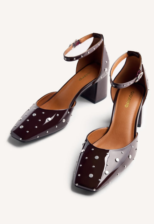 PATENT LEATHER EFFECT STUDDED MARY-JANES KINBRAE