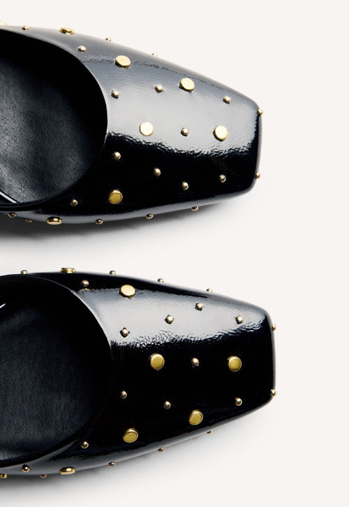 PATENT LEATHER EFFECT STUDDED MARY-JANES KINBRAE