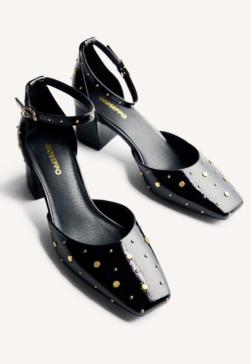 PATENT LEATHER EFFECT STUDDED MARY-JANES KINBRAE