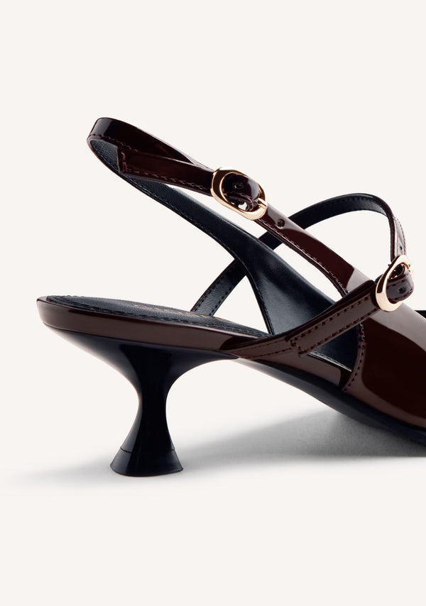ZAPATOS TACÓN DESTALONADOS EFECTO CHAROL SABIN