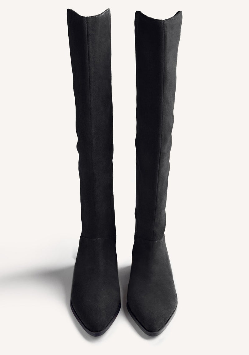 SUEDE LEATHER HIGH BOOTS FOSTORIA
