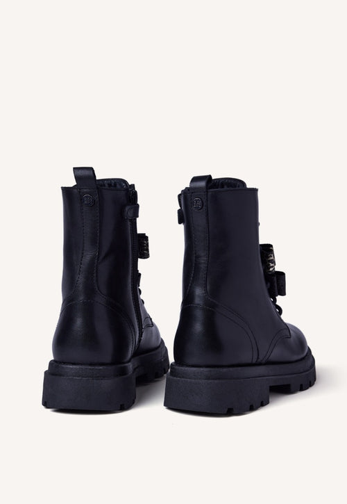 LEATHER BOOTS BOWS AGASSIZ