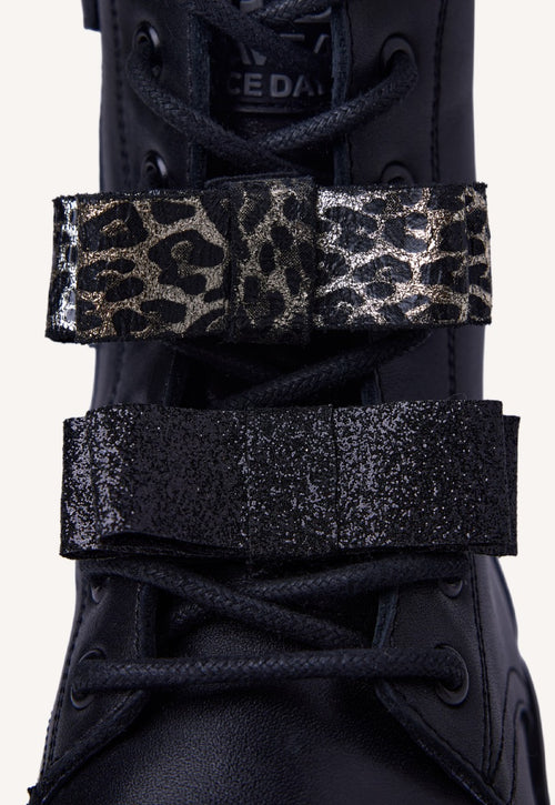 LEATHER BOOTS BOWS AGASSIZ