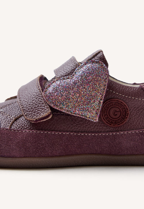 GIOSEPPO BAREFOOT - SHINEY LEATHER SNEAKERS RENVILLE