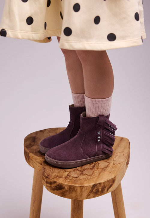 GIOSEPPO BAREFOOT - SUEDE LEATHER BOOTS FRINGES ESTRAL