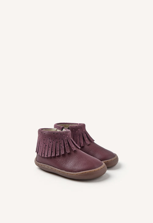 GIOSEPPO BAREFOOT - LEATHER BOOTS FRINGES LEVERING