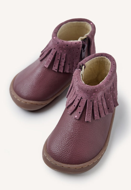 GIOSEPPO BAREFOOT - LEATHER BOOTS FRINGES LEVERING