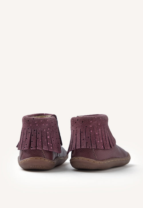 GIOSEPPO BAREFOOT - LEATHER BOOTS FRINGES LEVERING