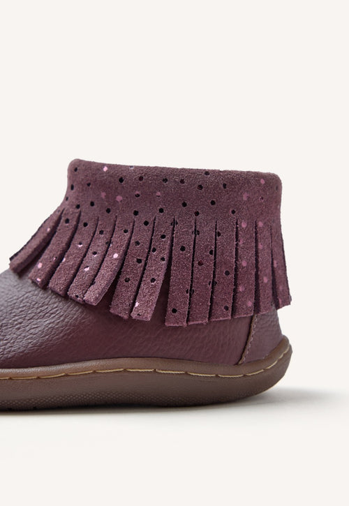 GIOSEPPO BAREFOOT - LEATHER BOOTS FRINGES LEVERING