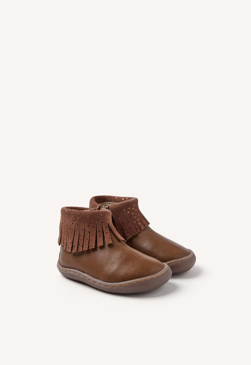 GIOSEPPO BAREFOOT - LEATHER BOOTS FRINGES LEVERING