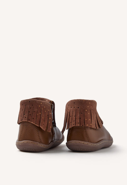 GIOSEPPO BAREFOOT - LEATHER BOOTS FRINGES LEVERING