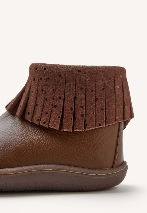 GIOSEPPO BAREFOOT - LEATHER BOOTS FRINGES LEVERING