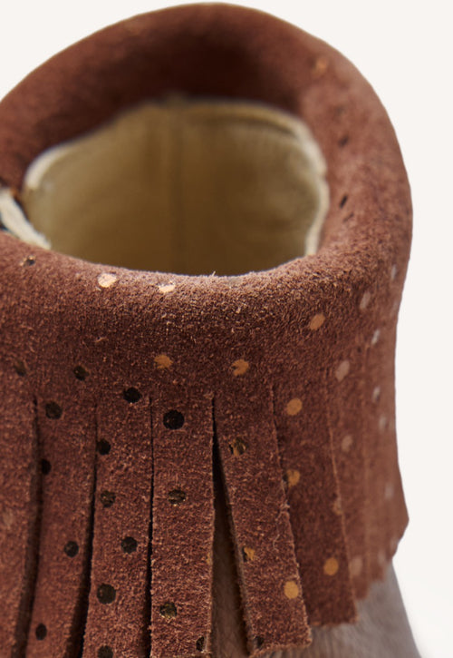 GIOSEPPO BAREFOOT - LEATHER BOOTS FRINGES LEVERING