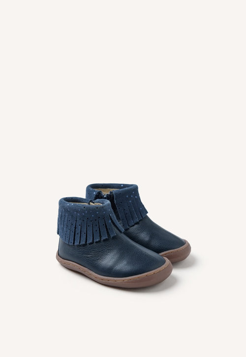 GIOSEPPO BAREFOOT - LEATHER BOOTS FRINGES LEVERING