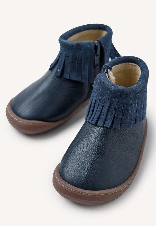 GIOSEPPO BAREFOOT - LEATHER BOOTS FRINGES LEVERING