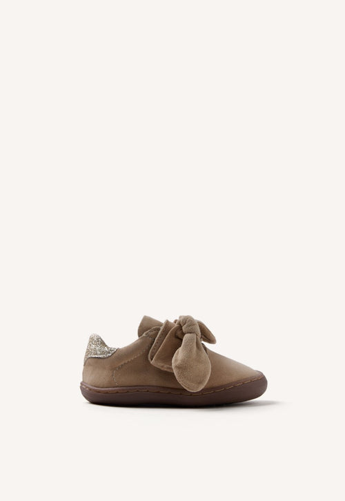 GIOSEPPO BAREFOOT - LEATHER SNEAKERS BOW GENOLA