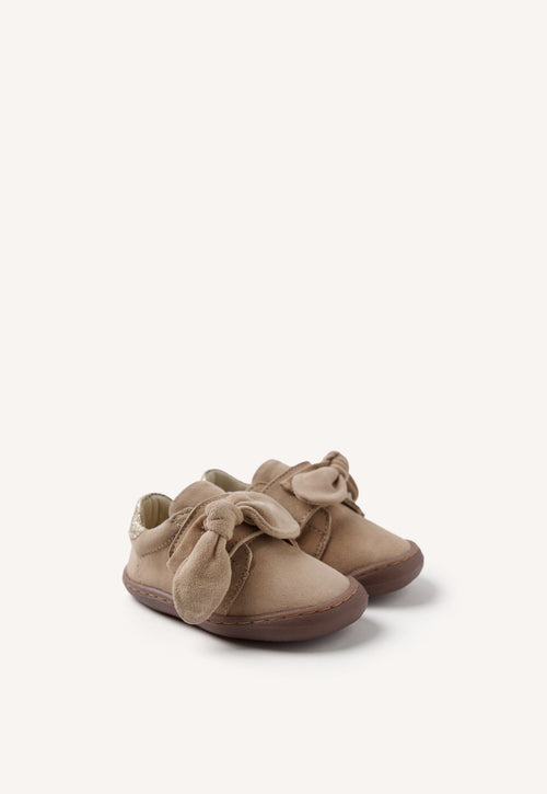 GIOSEPPO BAREFOOT - LEATHER SNEAKERS BOW GENOLA