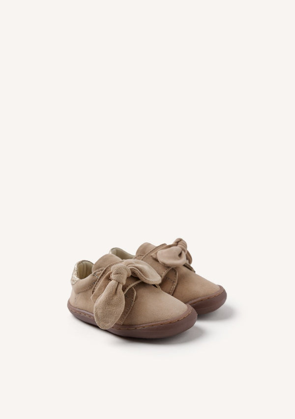 GIOSEPPO BAREFOOT - LEATHER SNEAKERS BOW GENOLA