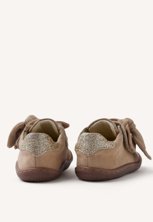 GIOSEPPO BAREFOOT - LEATHER SNEAKERS BOW GENOLA