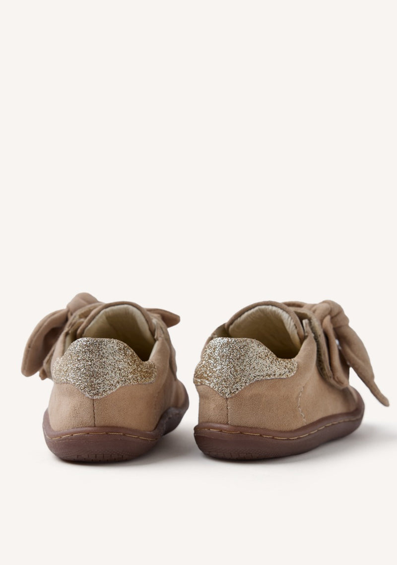 GIOSEPPO BAREFOOT - LEATHER SNEAKERS BOW GENOLA