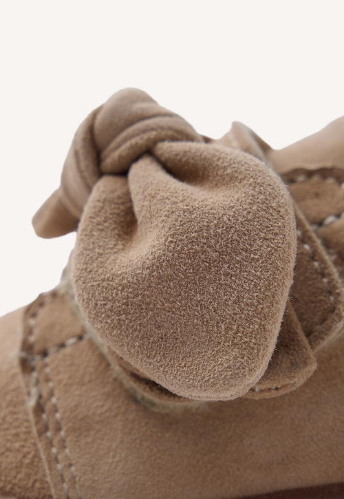 GIOSEPPO BAREFOOT - LEATHER SNEAKERS BOW GENOLA