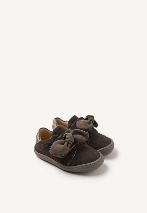GIOSEPPO BAREFOOT - LEATHER SNEAKERS BOW GENOLA