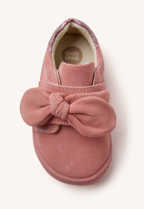 GIOSEPPO BAREFOOT - LEATHER SNEAKERS BOW GENOLA