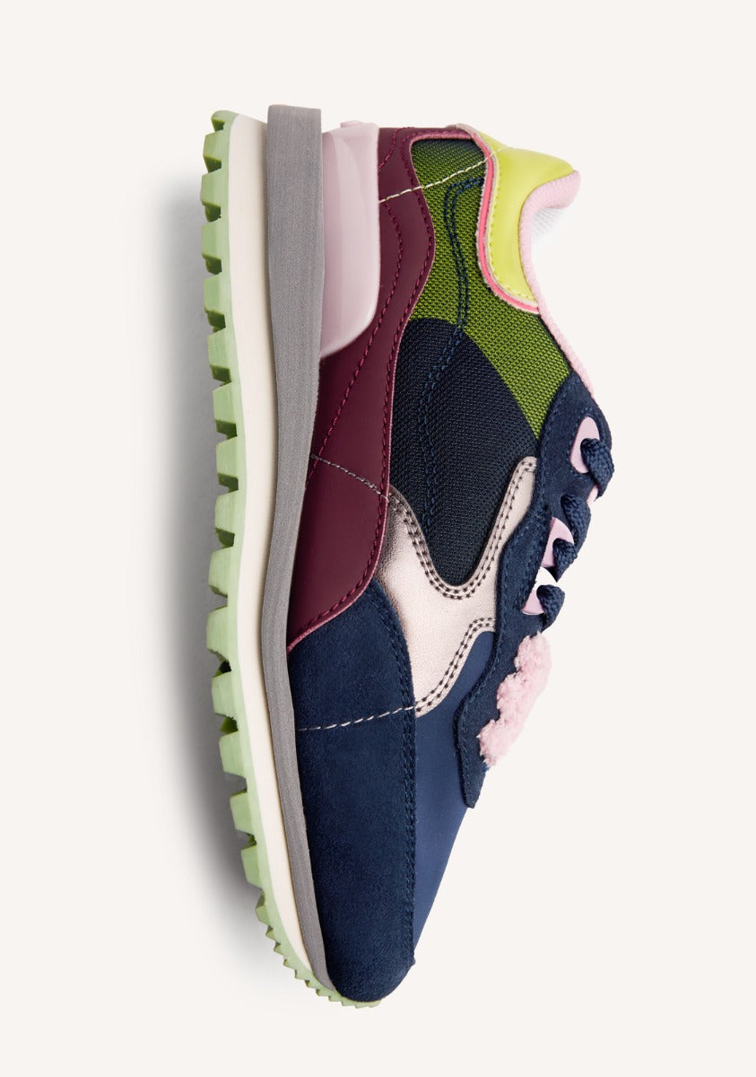 SNEAKERS PELLE E NYLON FORADA