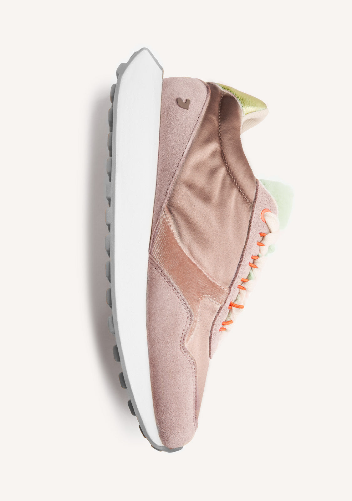 LEATHER AND FUR SNEAKERS LISMORE