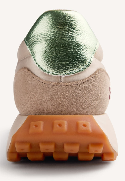 LEATHER AND FUR SNEAKERS LISMORE