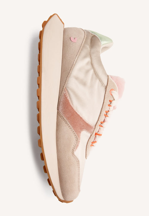 LEATHER AND FUR SNEAKERS LISMORE