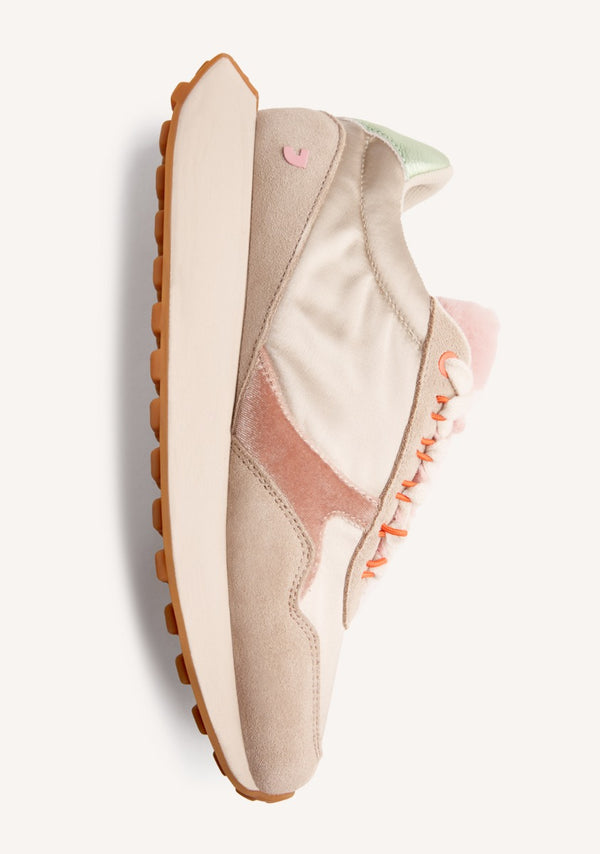 LEATHER AND FUR SNEAKERS LISMORE