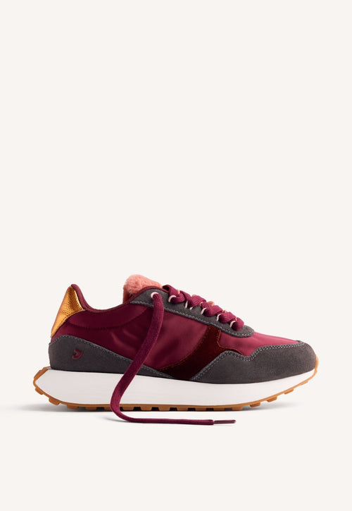 LEATHER AND FUR SNEAKERS LISMORE