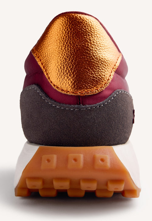 LEATHER AND FUR SNEAKERS LISMORE