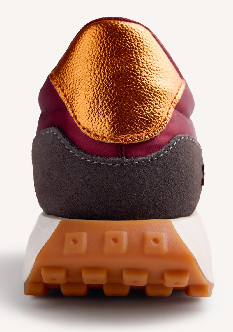LEATHER AND FUR SNEAKERS LISMORE