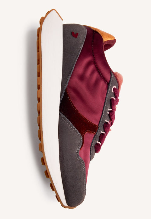 LEATHER AND FUR SNEAKERS LISMORE