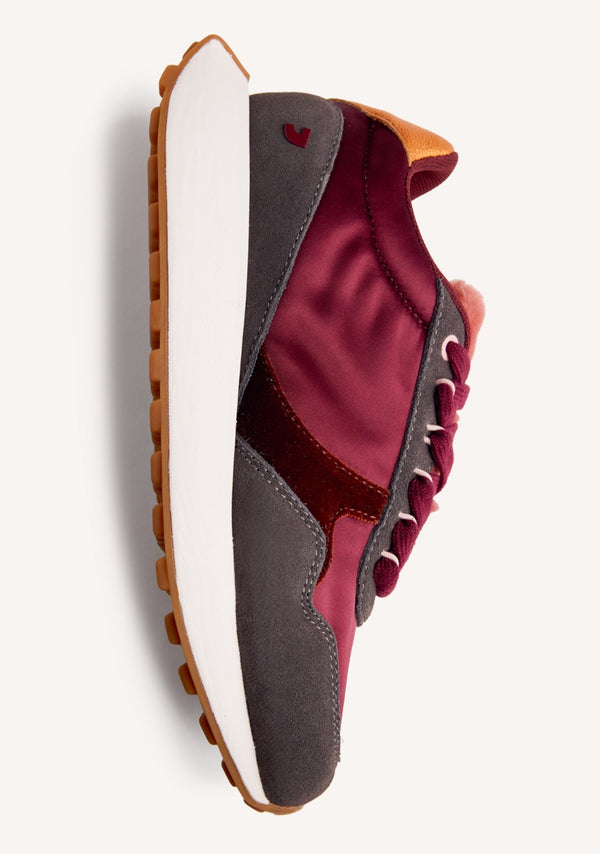 LEATHER AND FUR SNEAKERS LISMORE