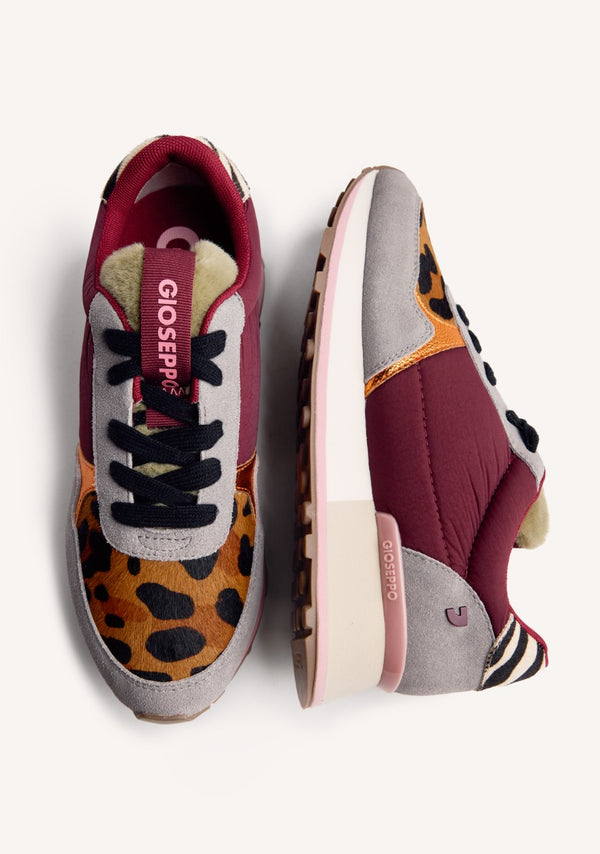 ZAPATILLAS PIEL ESTAMPADO ANIMAL Y PELO POSEN