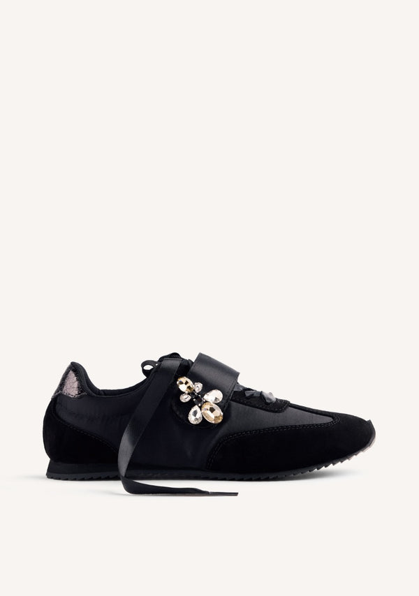 ZAPATILLAS PIEL Y SATÉN WASECA