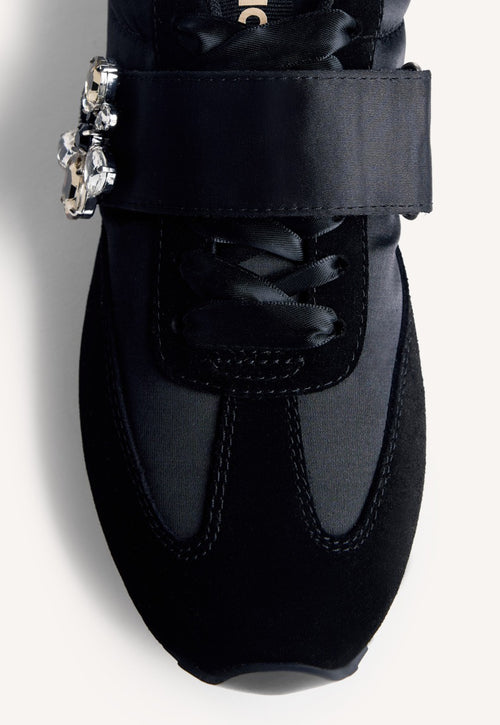 LEATHER AND SATIN SNEAKERS WASECA