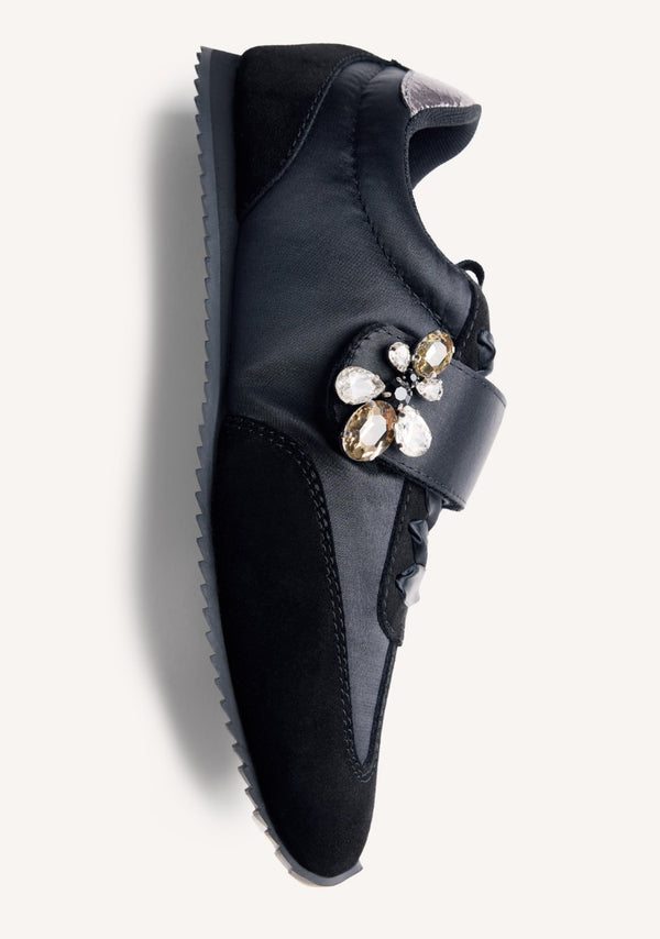 ZAPATILLAS PIEL Y SATÉN WASECA