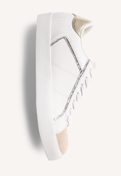 ANIMAL PRINT LEATHER WEDGE SNEAKERS EDINA