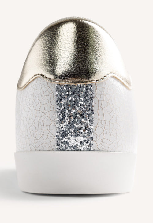 ANIMAL PRINT LEATHER WEDGE SNEAKERS EDINA