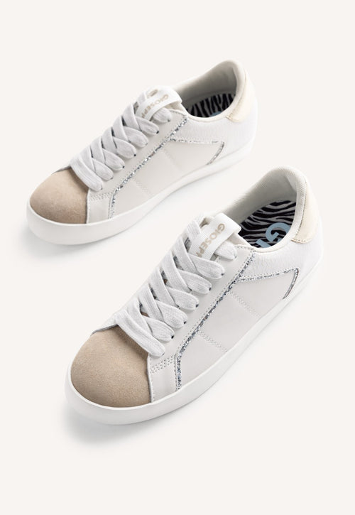 ANIMAL PRINT LEATHER WEDGE SNEAKERS EDINA