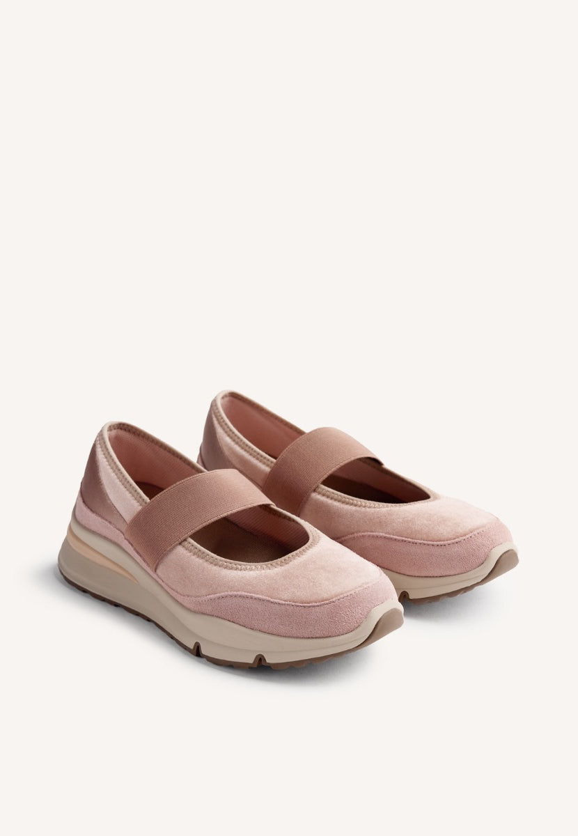 VELVET OPEN SNEAKERS MECOSTA